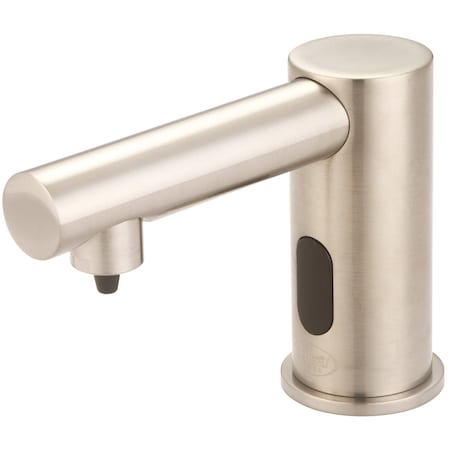Central Brass Single Hole Deck Mount Electronic Sensor Soap Dispenser in PVD Brushed Nickel 2099-BN